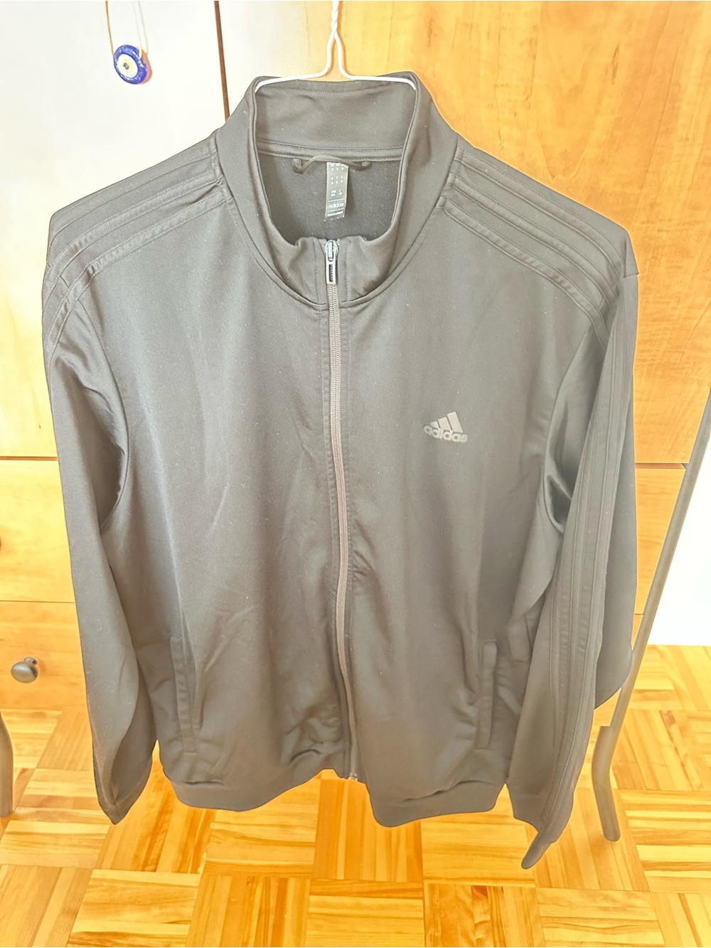adidas Black Performance Full-Zip Training Jacket